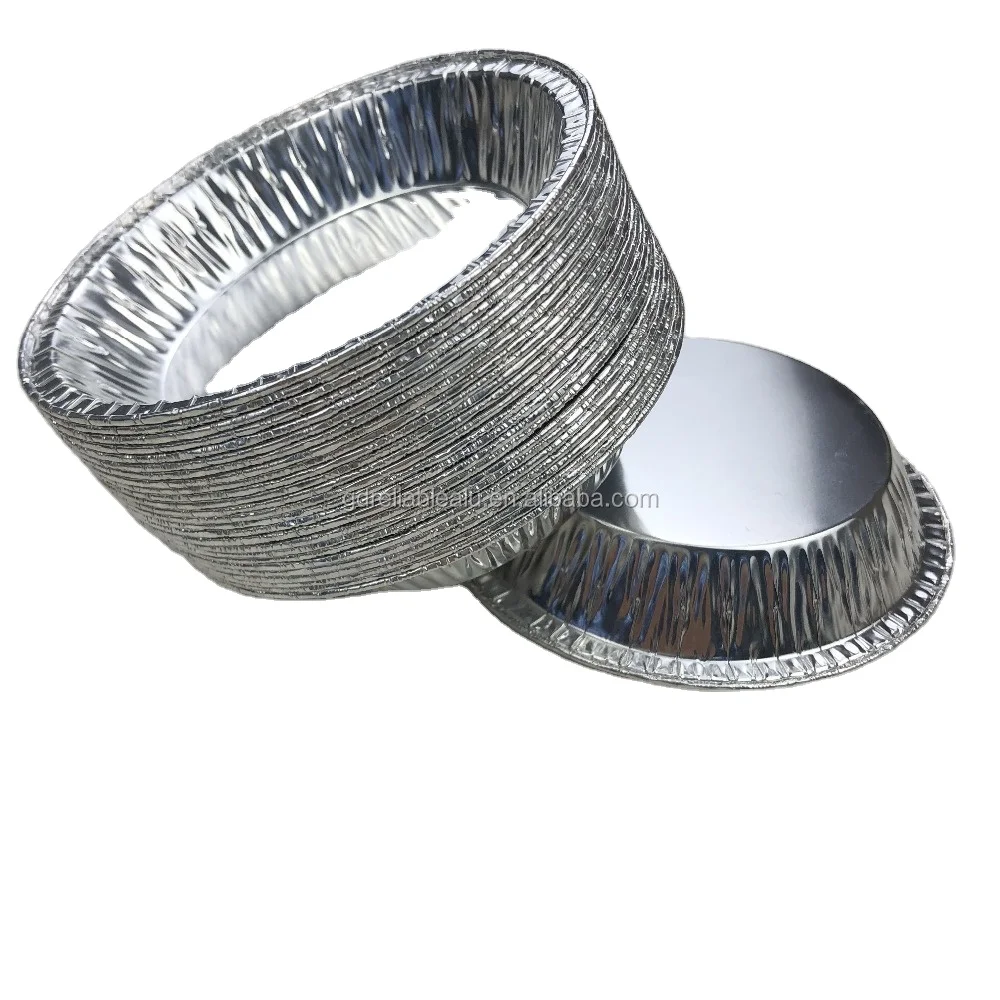 Food grade round disposable recyclable microwave oven aluminium foil baking paper cup