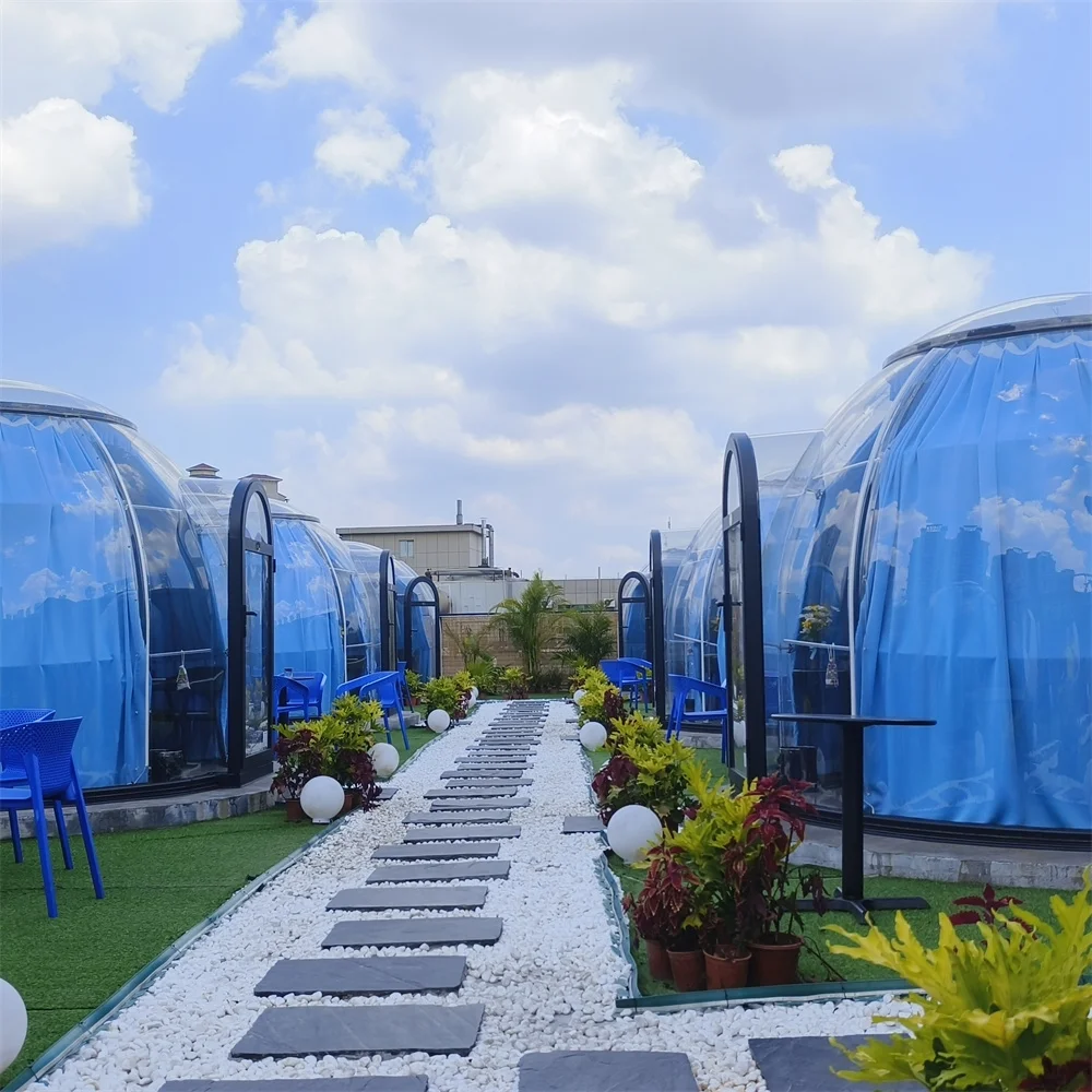 Full House Outdoor Igloo Tent Custom Size Party Woo Fiberglass Aluminium Exhibition Tents Polycarbonate Igloo Dome