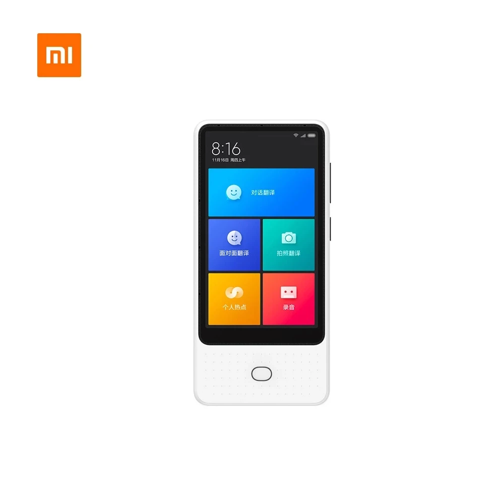  Портативное устройство Xiaomi Mijia умный переводчик голоса и мгновенного перевода языков сенсорный экран 4G/Wi-Fi/SIM камера 8 Мп