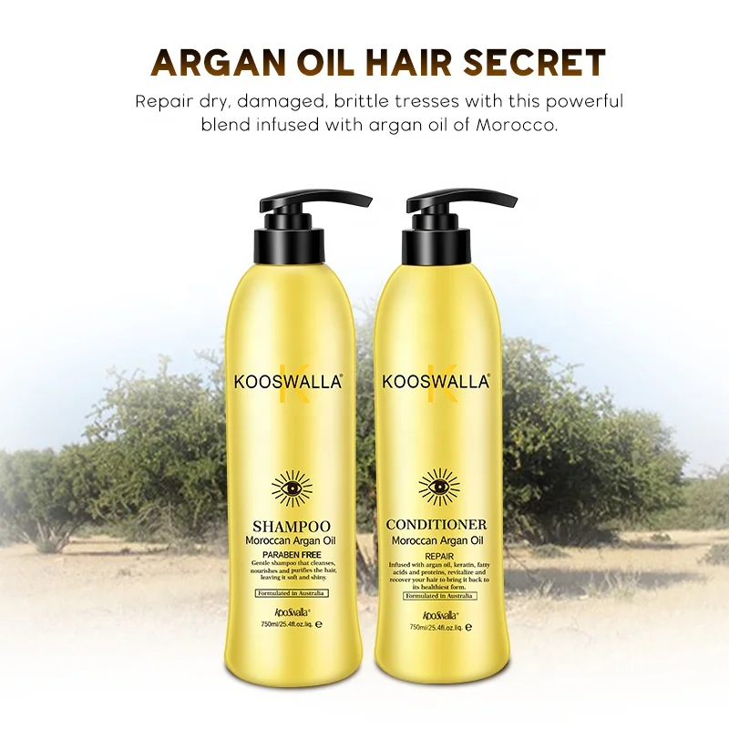 Kooswalla Hydrating And Nourish Dry Scalp Deep Cleaning And Repair Argan Oil Shampoo