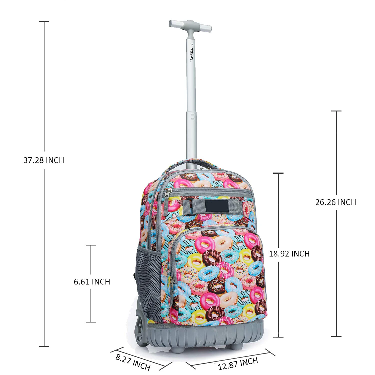 Customized Pattern Student Rolling Backpack Kids Trolley Bag School Backpack Wheeled Bags Trolley Bags For Girls