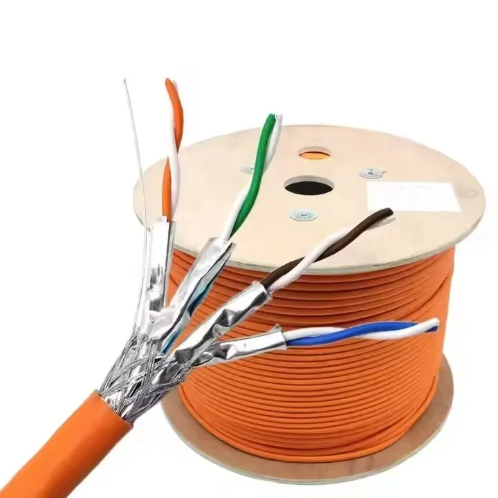 CAT7 SF-FTP cable 100 ohm 23AWG Wire Size High Speed Digital & Data Cable