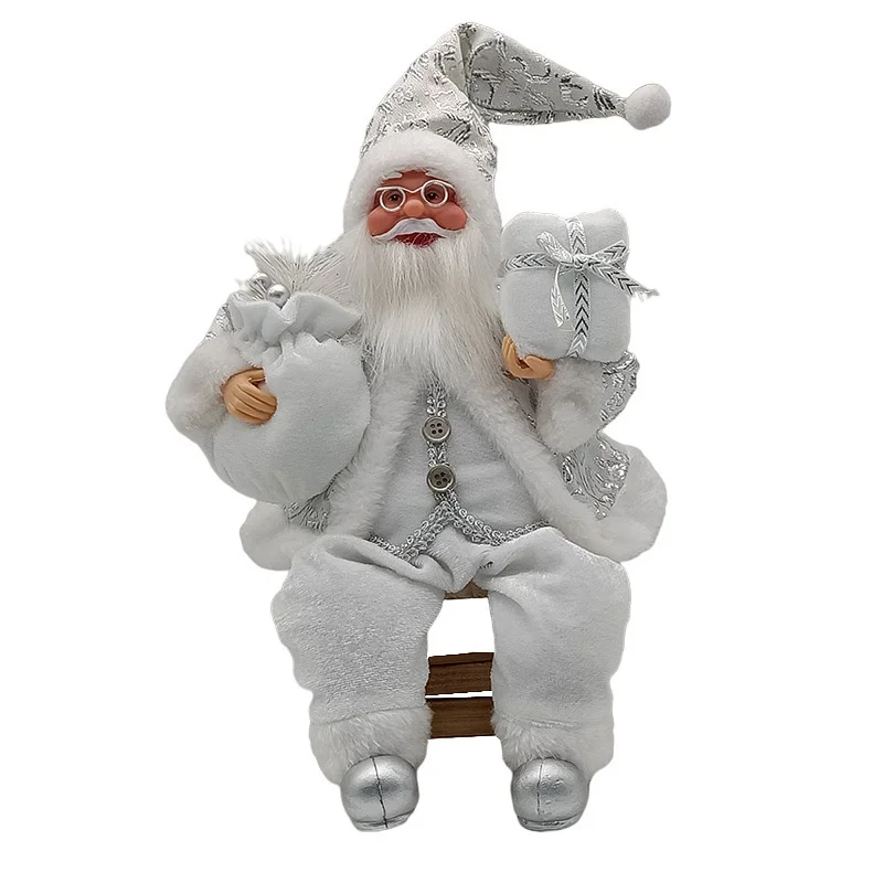 Wholesales party scene decoration gifts sitting christmas santa
