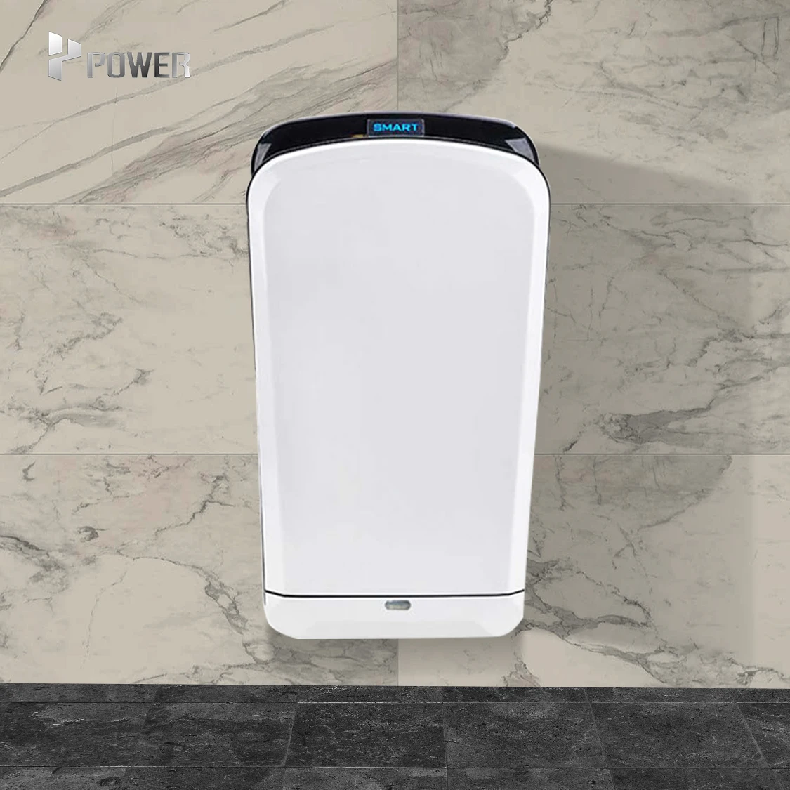2000w Four Season Warmer Bathroom Jet Air Wall Mounted Square Automatic Hand Dryer