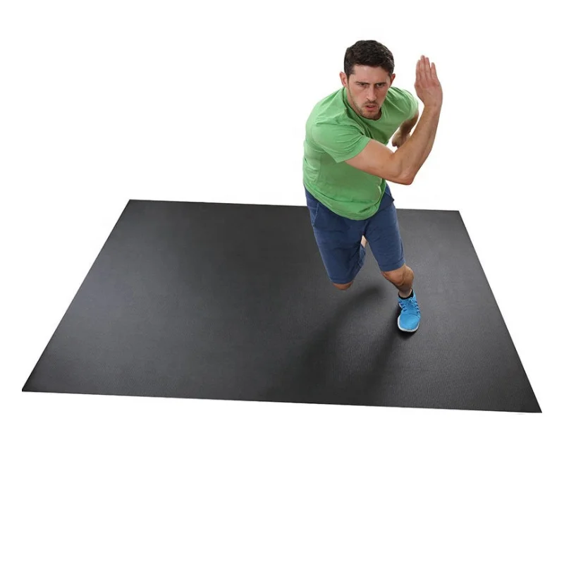 Non Slip Pro Gym Fitness Equipment Large Exercise PVC Mat for Home Gym Flooring