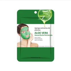Private Label Cosmetic Facial Mask Aloe Clay Mask Golden Collagen Peeling Mask  Skin Care Whitening Cleaning