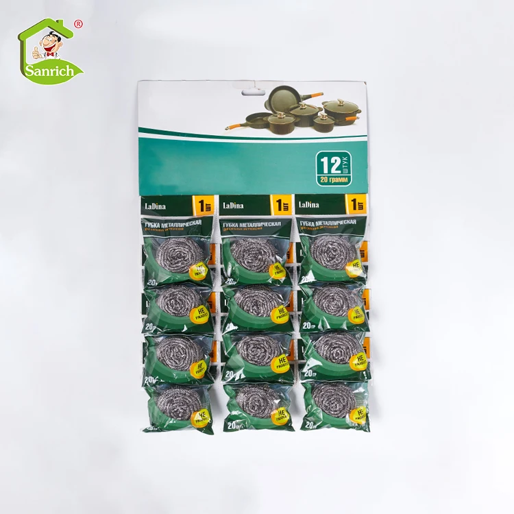 Очистка кухни OEM грамм скребок для посуды из нержавеющей стали скрубберы для очистки чаши