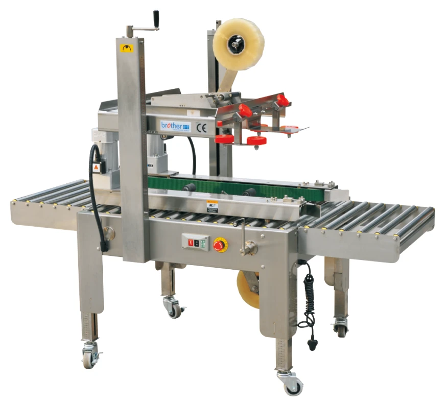 Brother Packing AS523S Semi-Automatic Carton Tape Sealer Full Stainless Steel Box Packaging Sealing Machine