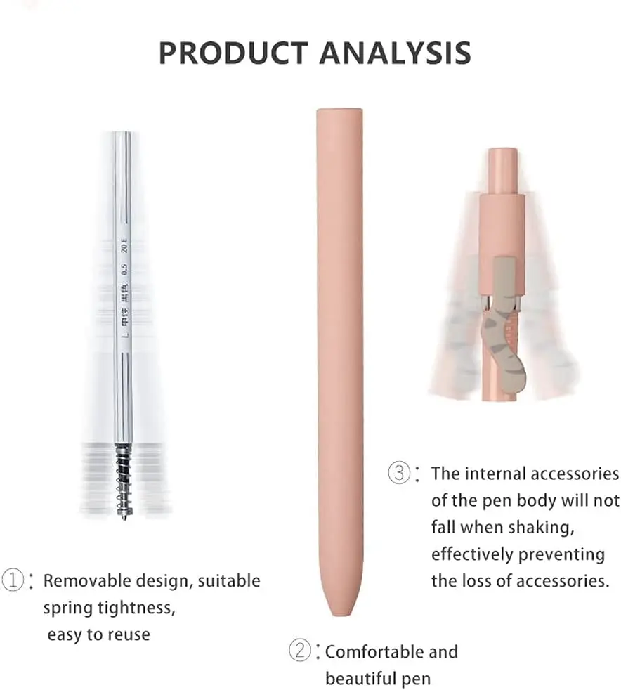 Cute cat press 0.5 cute student gel pen quick dry retractable gel ink black pen suitable for stationery school  supplies