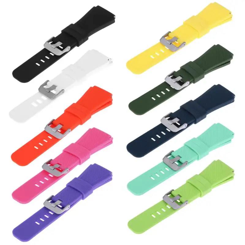 Silicone Bracelet 22mm 20mm 46mm Rubber Strap Watch Band For Samsung Gear S3 for Frontier Classic Design Colors Straps