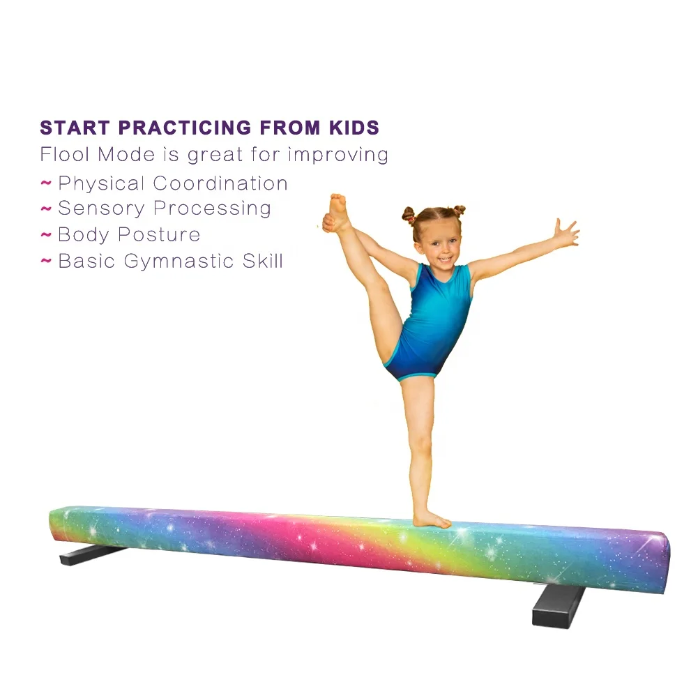 Hot Sale Wood Sensory Adjustable Balance Beam Gymnastics Equipment Balance Beam Kids
