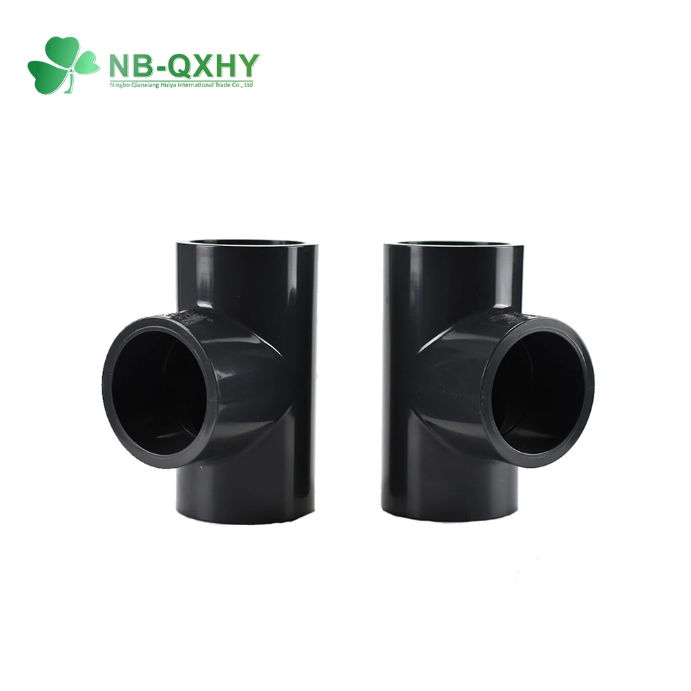 Wholesale ASTM Standard PVC UPVC Plastic SCH80 Pipe Fitting Equal Tee Socket UPVC Fitting