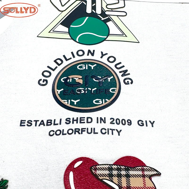 SOLLYD силиконовый термопереводный Печатный раствор для различных логотипов футболки