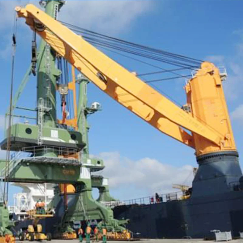 5 ton 20 ton Port marine ship deck electrical hydraulic crane on sale