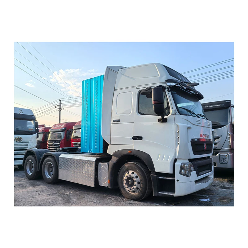 Популярный Подержанный тягач 6x4 прицеп двигатель Weichai 450 л.с. быстрая коробка передач Euro 5 6 600L пневматическая подвеска LHD доступная продажа