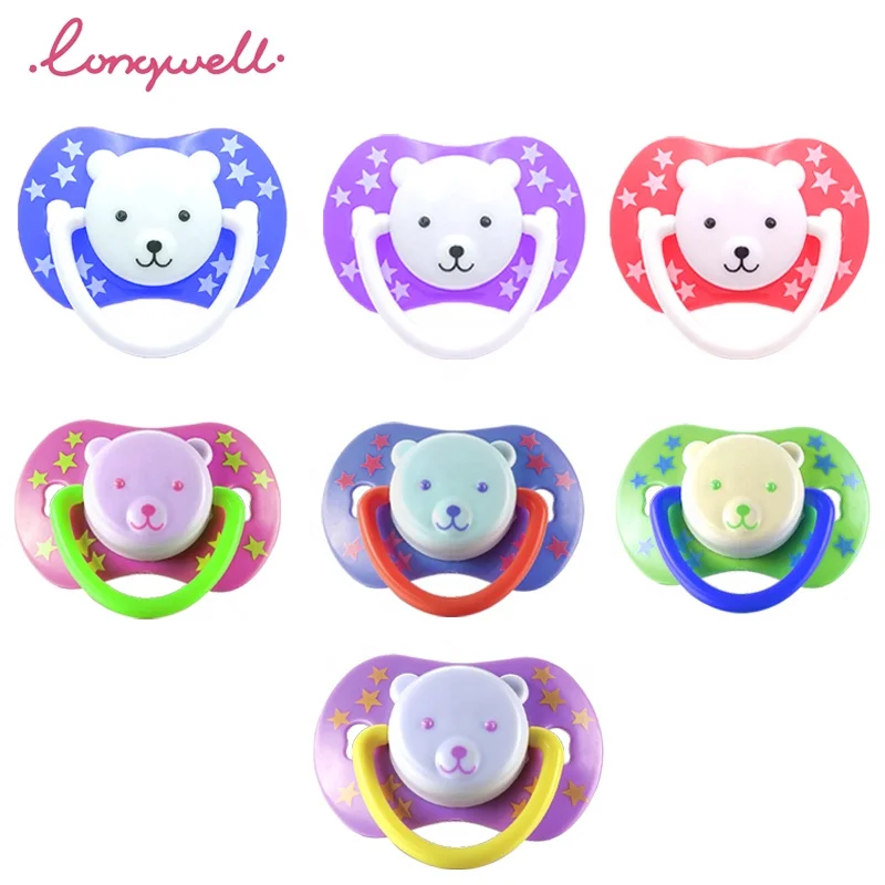 Ningbo Longwell OEM/ODM PP Baby Pacifier BPA Free Safe High Quality Cute Animals Shape Infant Soother Pacifier Teat Food Grade