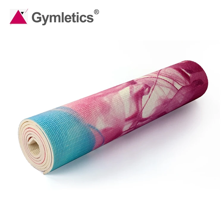 Недорогой Коврик для йоги по заводской цене от производителя, цветной нескользящий коврик для йоги из ПВХ с принтом для гимнастики и аэробики
