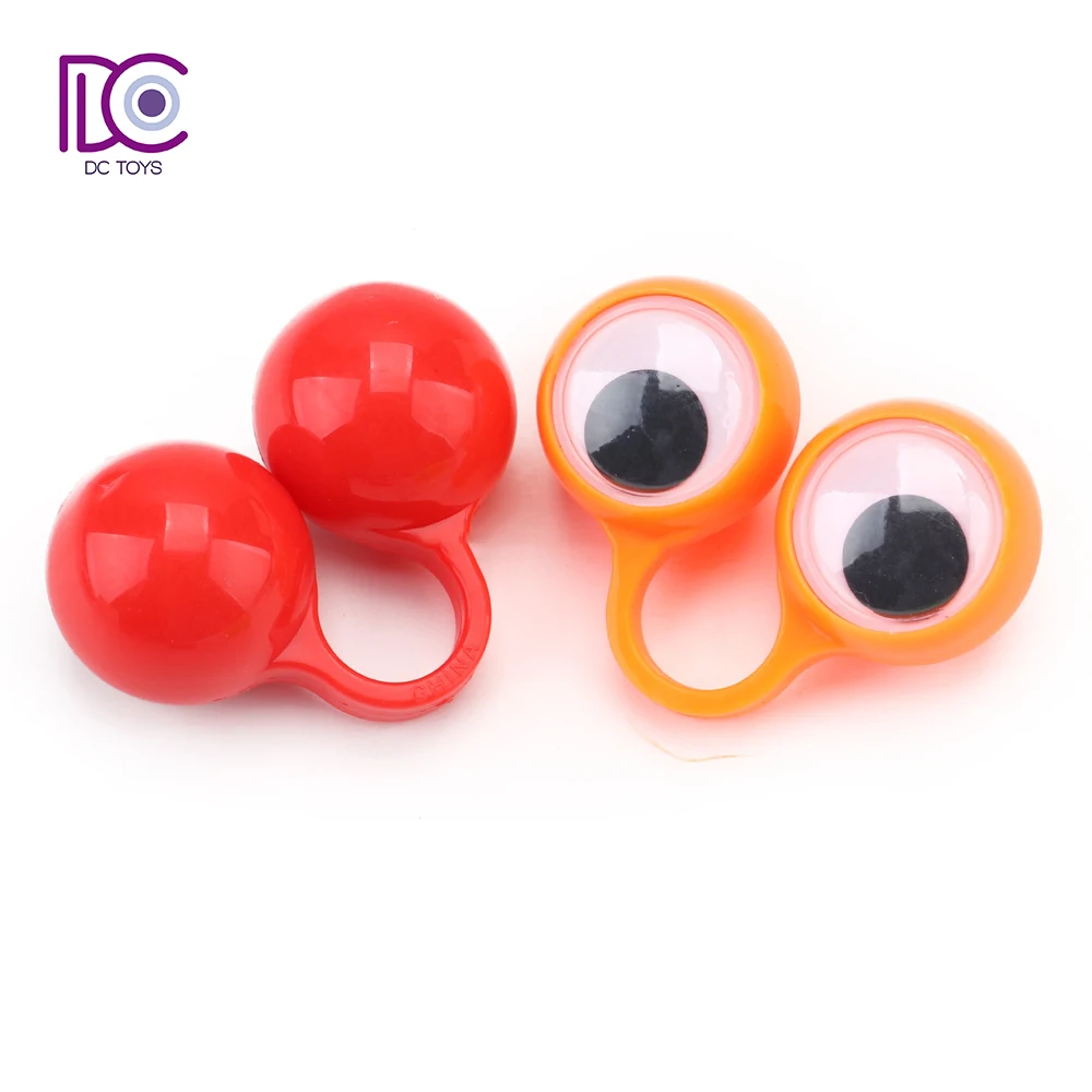 DC Hot Seller Party supplies cute gift cheap Fingers eyes finger ring Rolling Eyeball Party Favors Toy
