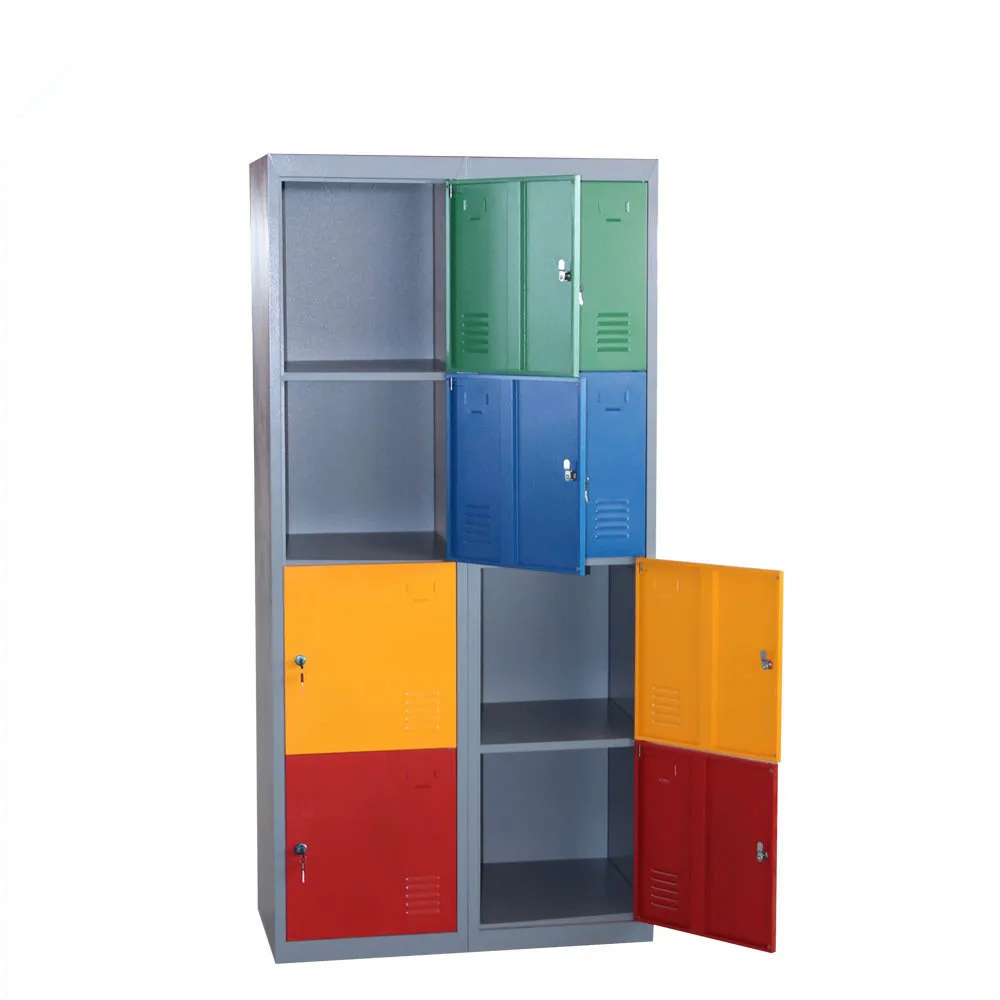 High Quality School Metal Locker 8 Doors Steel Colorful Locker 8 Doors Steel Golf Storage Locker 8 Doors