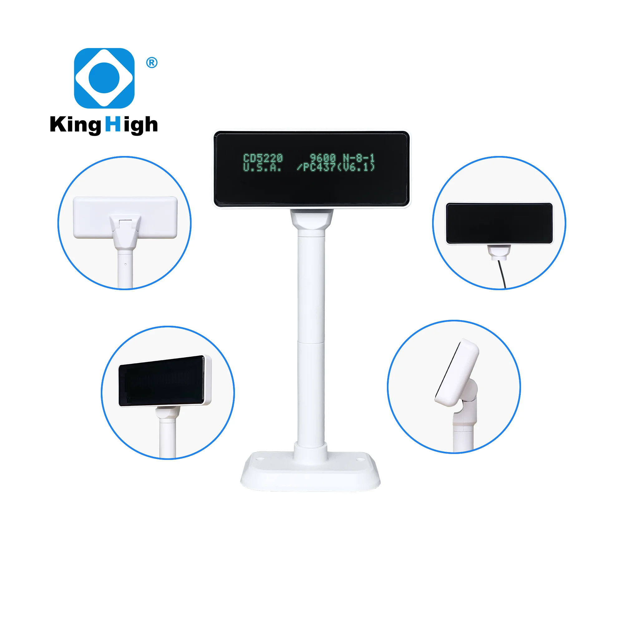 VFD PD220 USB POS дисплей клиента от производителя KPD220V7 ЖК-дисплей