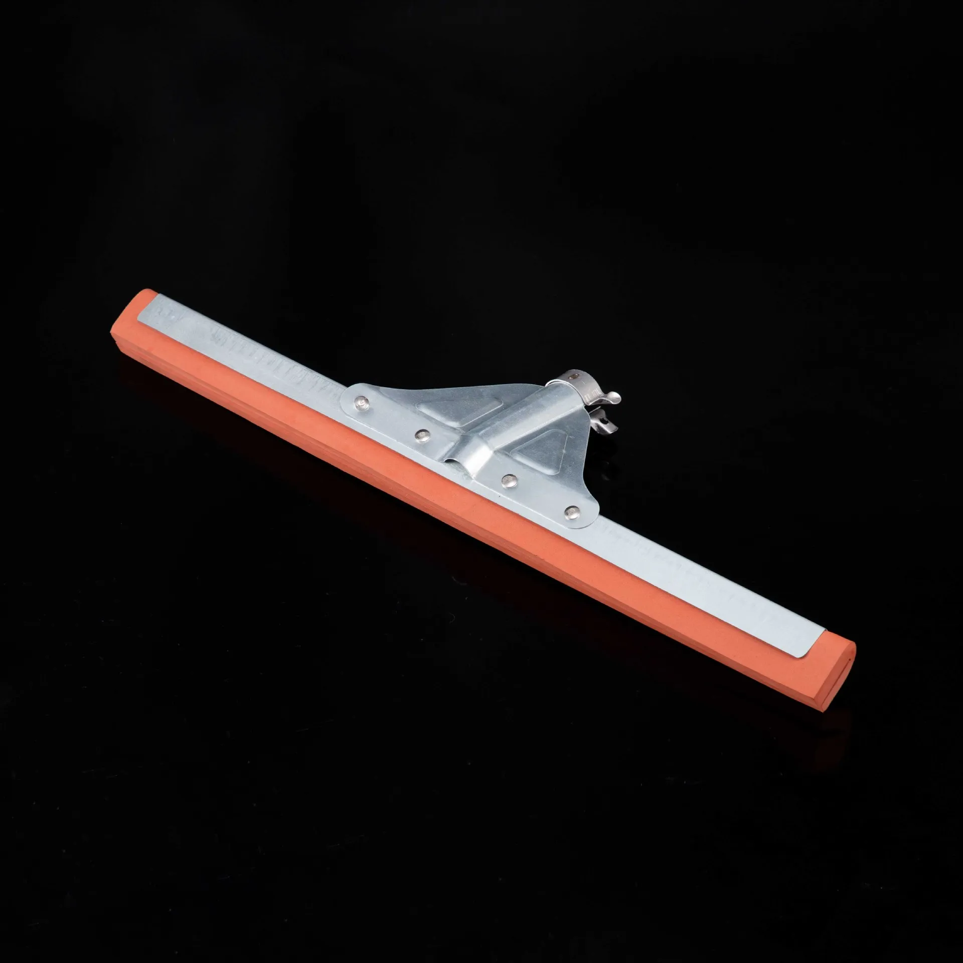 HQ0027 triangle gold metal floor squeegee with red EVA 18 inches wide