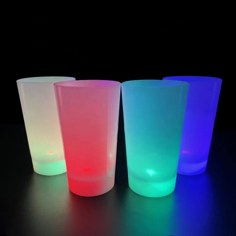 OEM 14OZ 16OZ Led plastic cups liquid water activated light up cups led flashing Beer cup for night club party