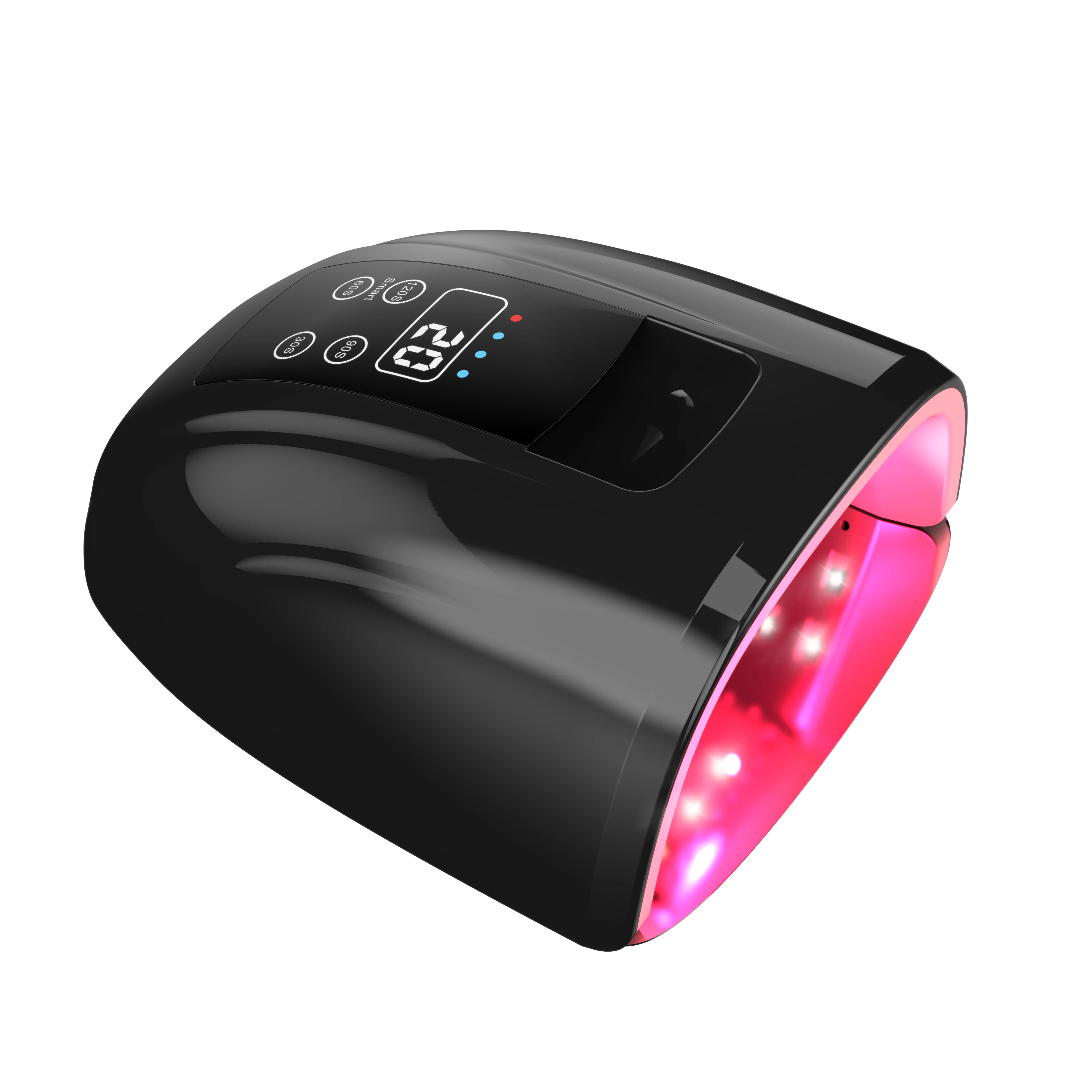 Cordless Rechargeable UV Led Nail Lamp 90W Customized Colorful Colors Drying Nail Gel Manicure
