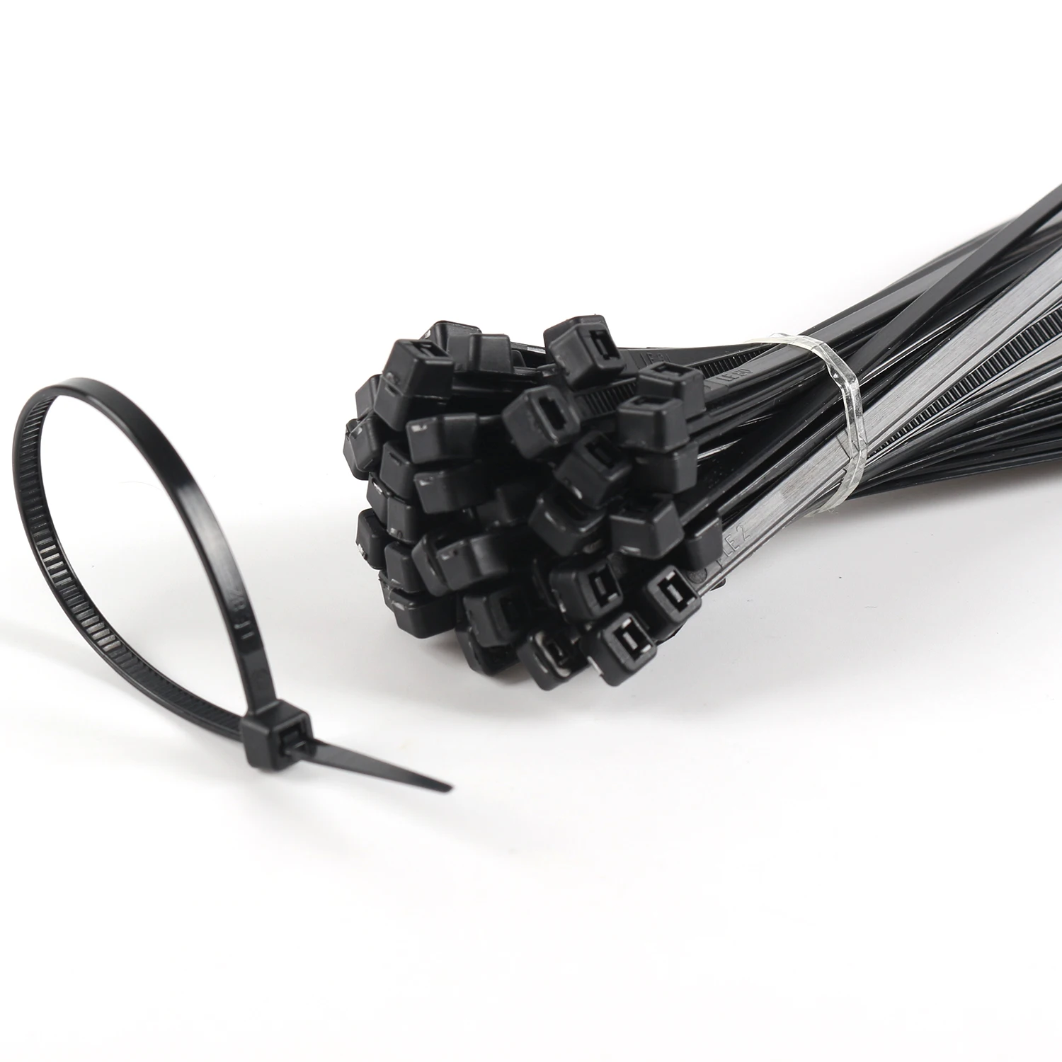 5*450 Plastic Nylon66 Cable Ties 22kg Tension Zipper Wire Ties Multi-purpose Cable Straps