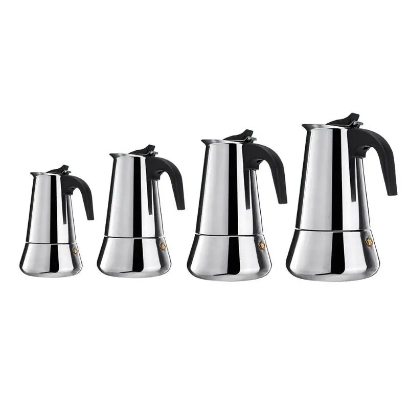 Espresso Percolator Portable Coffee Maker Pot Percolator Drink Tool Cafetiere Latte Stovetop