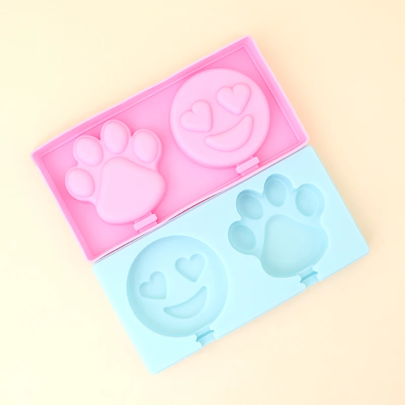 Smiley Cat Claw Spot Cheese Stick Mold BPA-Free Food Grade Silicone Creative DIY Ice Cream Cover for Cake Household Use