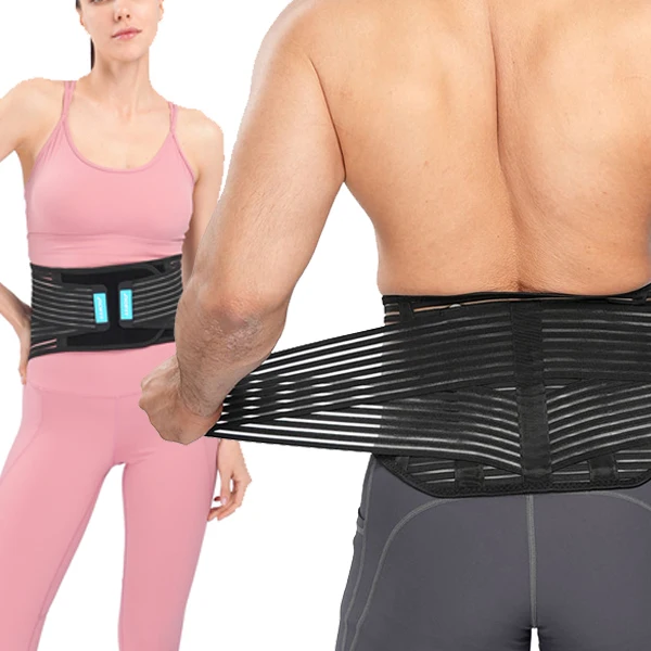 Adjustable working waist back brace lumbar support belt for Spine Pain relief with pocket