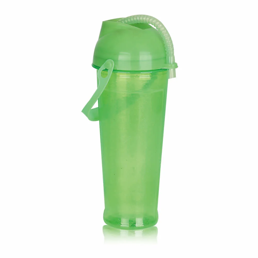 Best price 850ml BPA free hygienic custom logo personalized colorful clear plastic sport drinking bottle with straw for kids