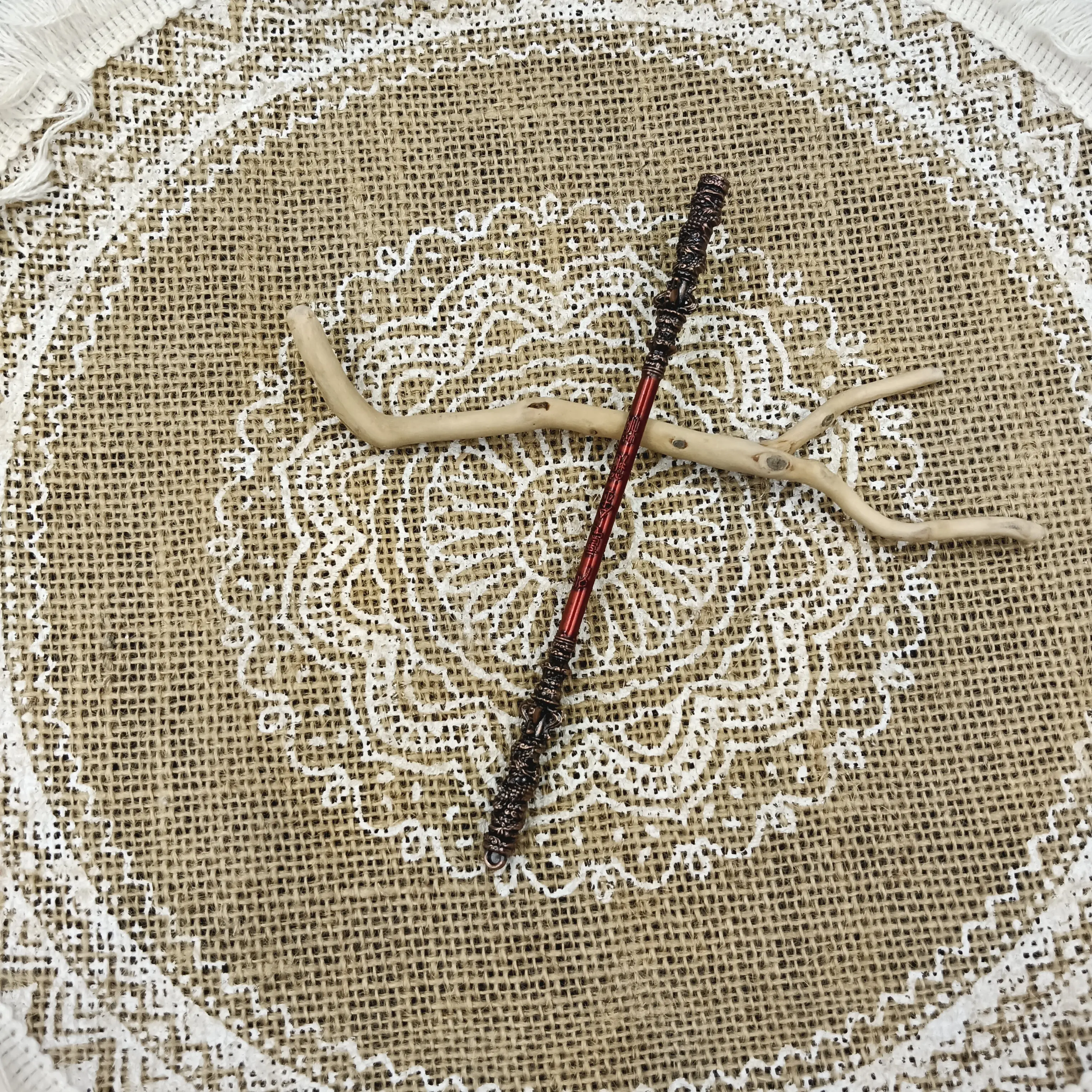 Custom color popular explosive game Hot Game Black Myth Wukong toy hornMetal craft Weapon sun wukong costume magic wand 15cm