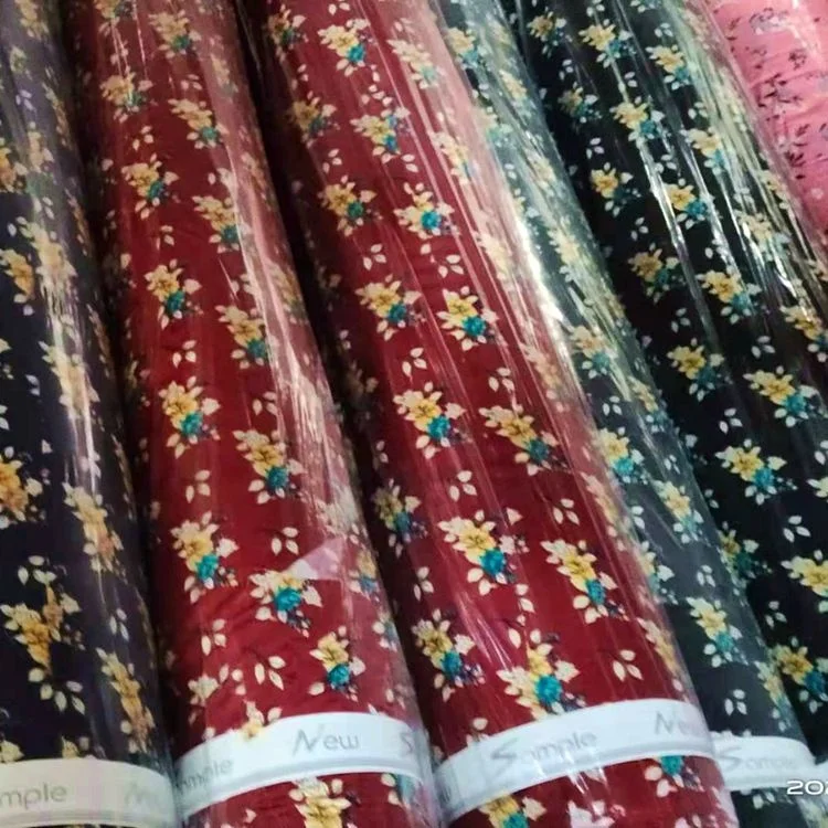 Ready To Ship 100% Rayon Floral In Stock Factory Direct Wholesale Digital Print Rayon Fabric