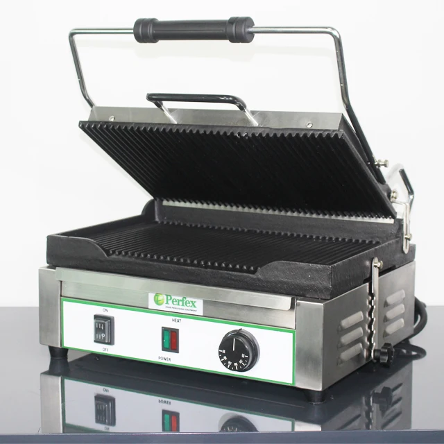 
PG-813 panini press grill Commercial double plates Cookie Press Machine Professional Electric Grill 