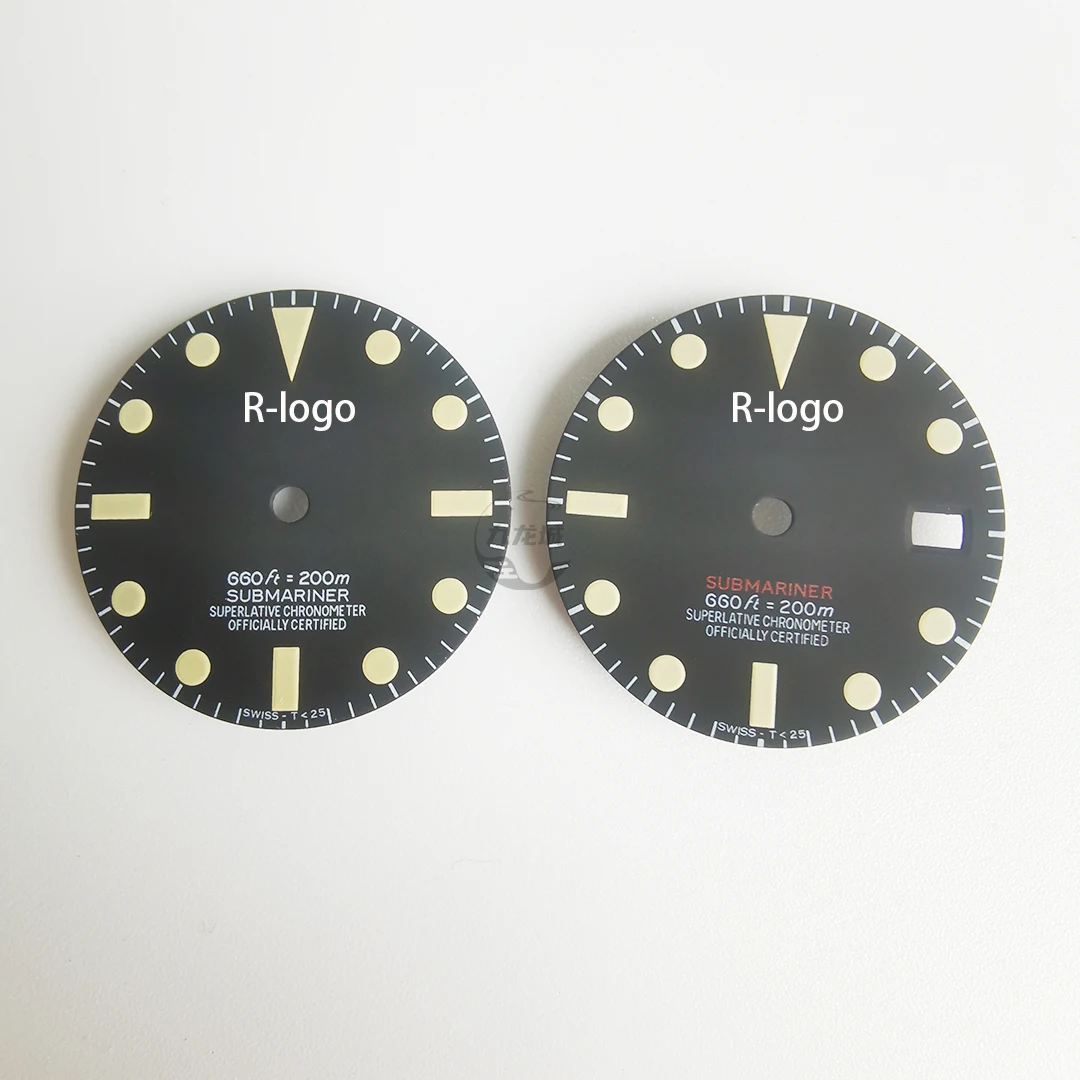 26MM vintage matte Watch Dial Black Gold Watch Face for 8215 2813 2836 2824 Movement Watch Replacement Part