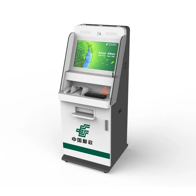 21.5inch kiosk touch screen self service wireless bill payment kiosk