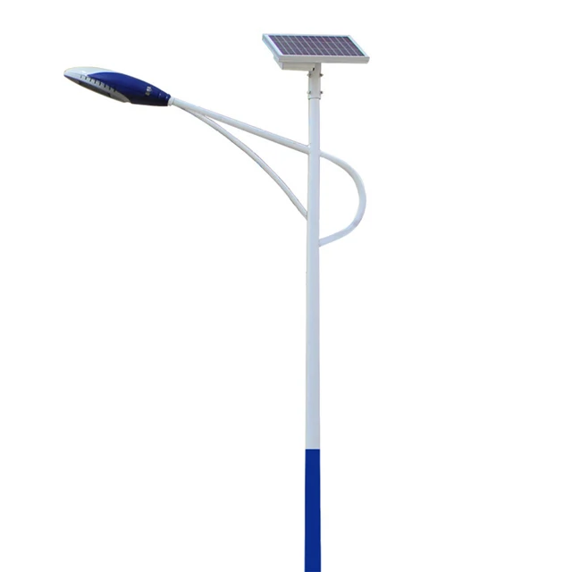 Q235 оцинкованные Солнечный уличный фонарный столб уличного освещения