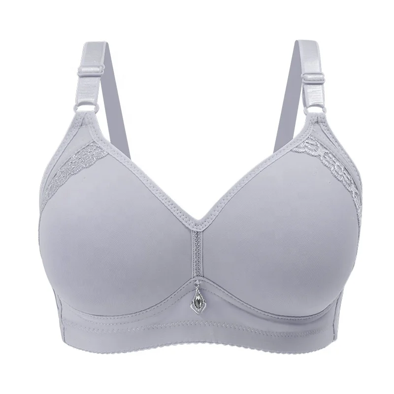 Factory Cheap Bra Wire Free Thin Soft Girl Lady Non Padded  Big Size Bras For Big Breast Women