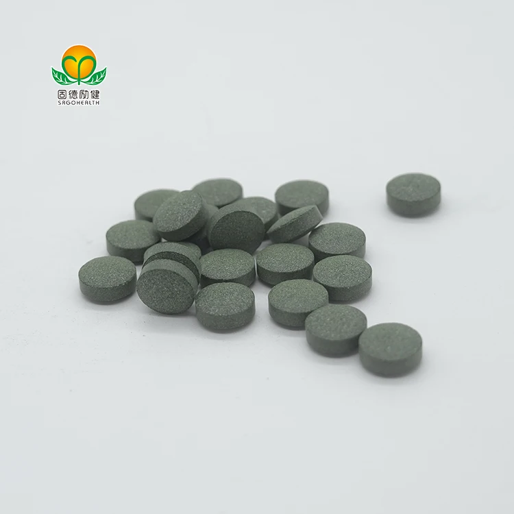 GMP Factory Supply  Spirulina & Chlorella & Barley Grass Mixed Tablet