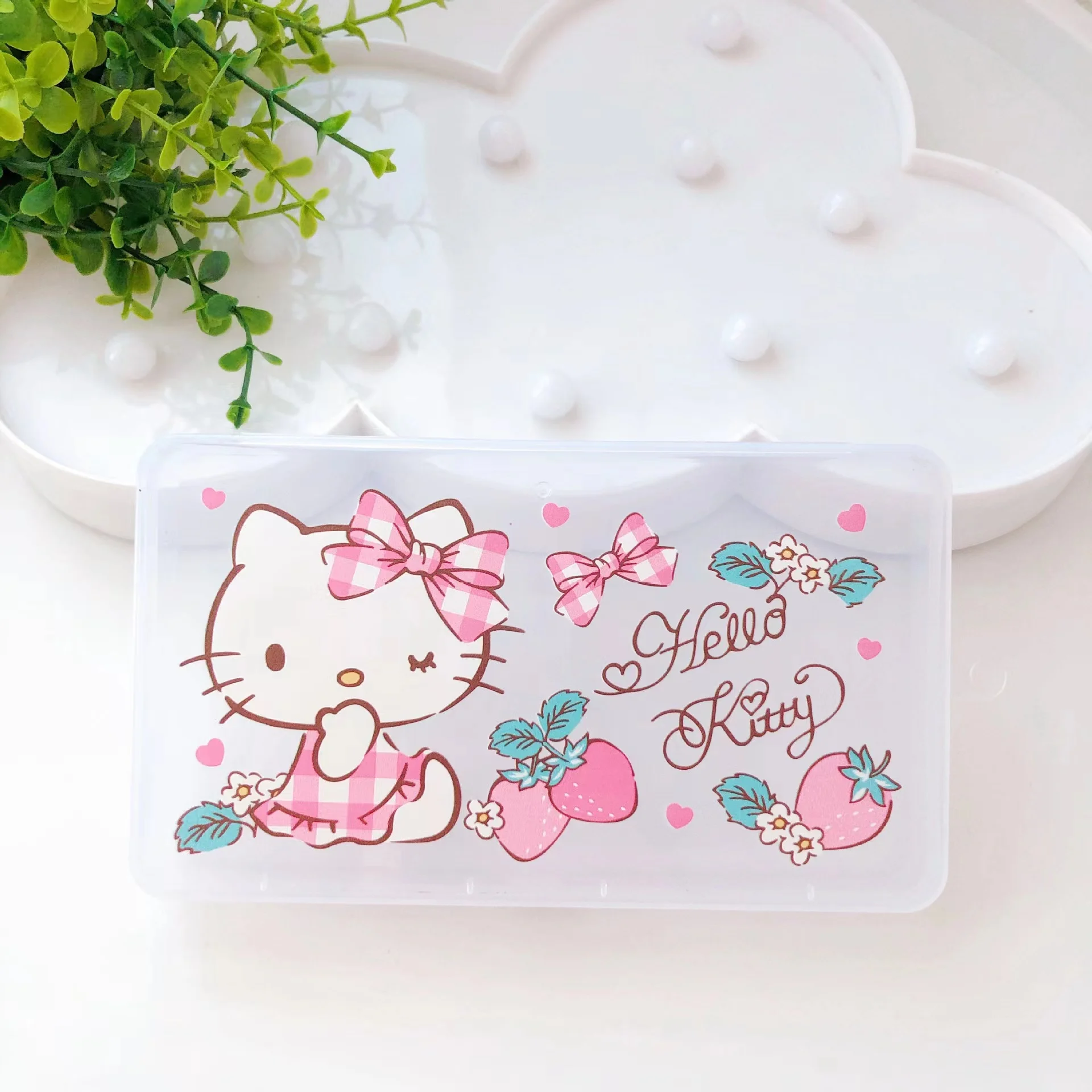 New cartoon storage box plastic cute small object storage box