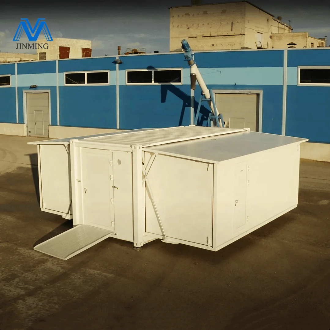 20ft Expandable Container House Caravans Quickly Installed Prefab 3 Bedroom Folding Tiny Living Home Fire Protection Class A