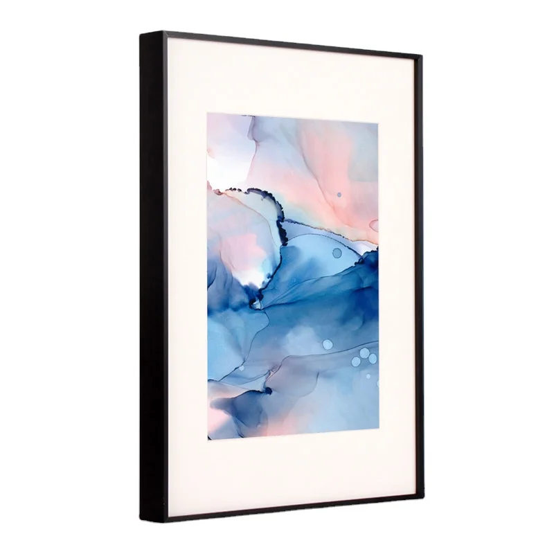 Customized 8x10 Inch Metal Picture Frame, Aluminum Gold Photo Frame for Picture Diy Assemble Wall Hanging Frame