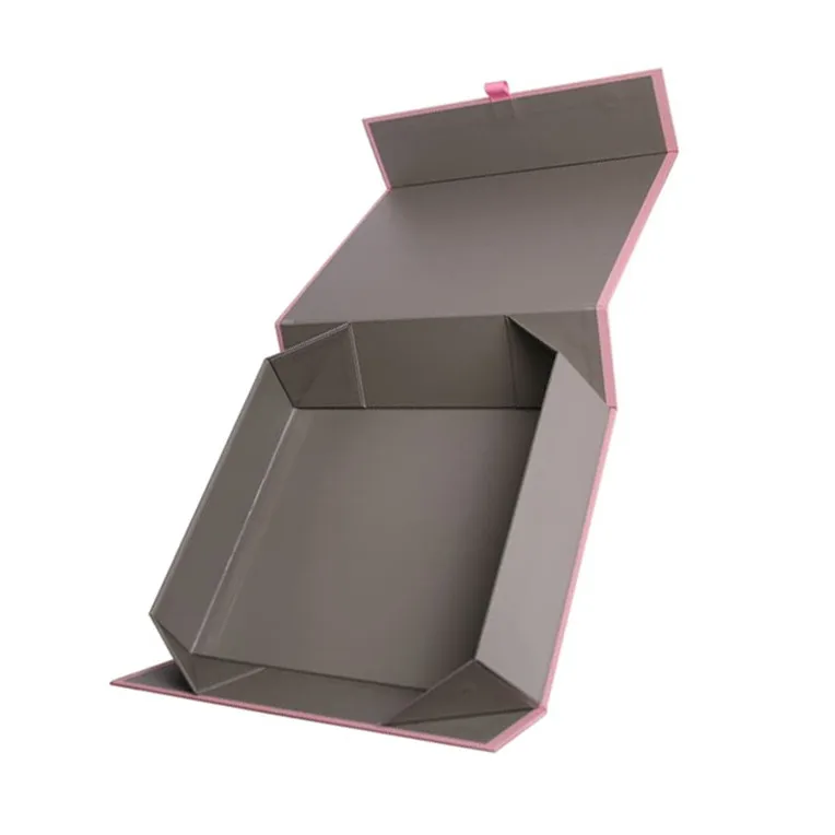 
2019 new arrival blackish green color square paper gift box packaging box with satin ribbon sweet love snack present box 