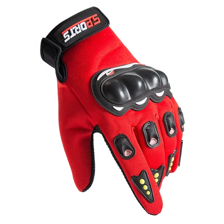 Motorbike Motocross Full Finger Touch Screen Sport Leather Motorcycle Keep Warm Hand Riding Gloves for