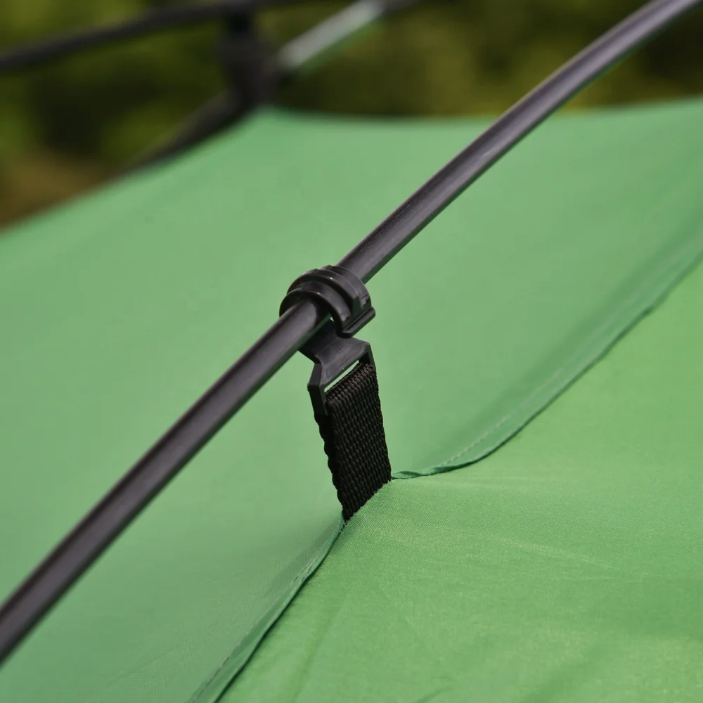 Factory custom 190T polyester PU coating stretch 2 person tent waterproof backpacking mosquito net tourist dome tent