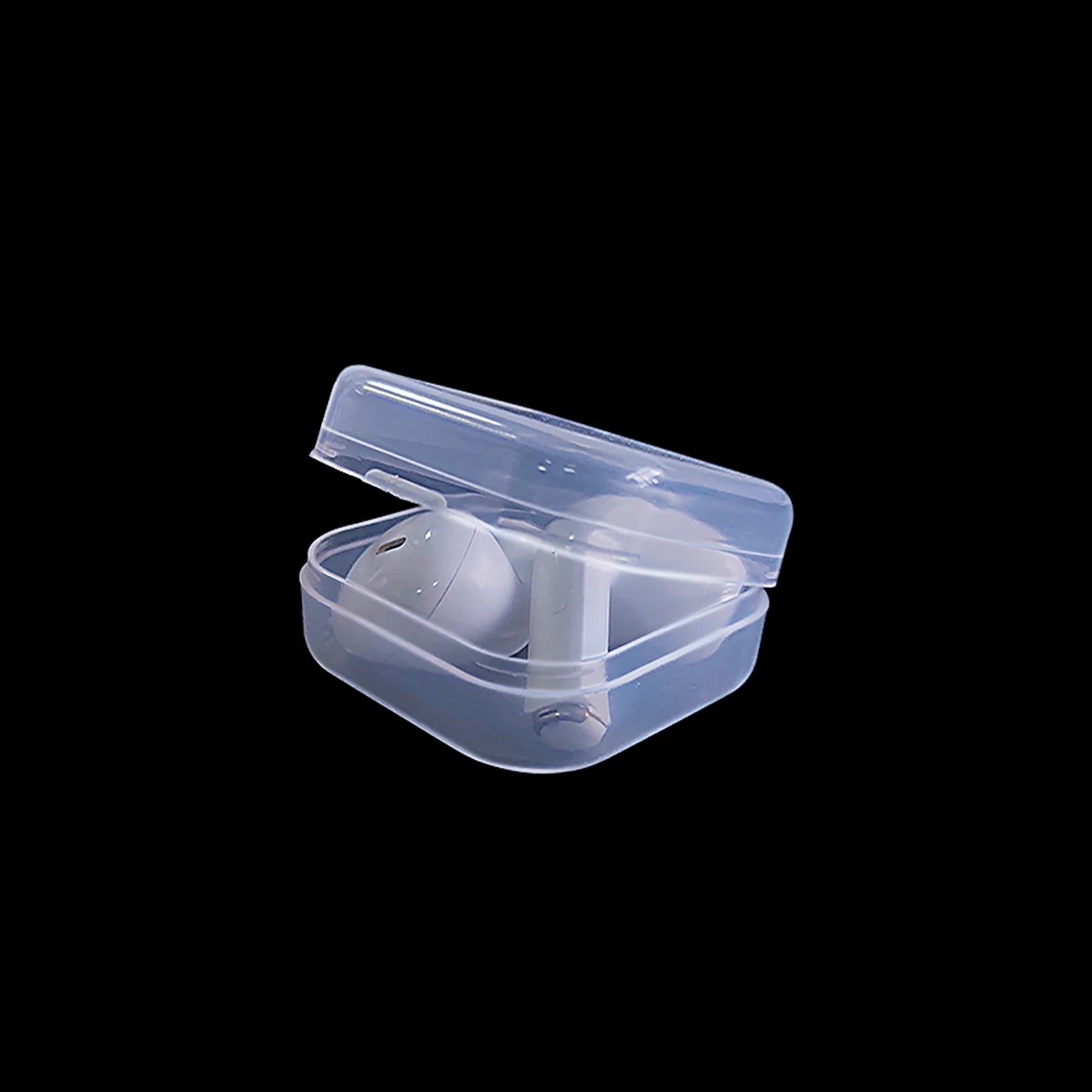 Hot sale headphones small plastic box, small parts, coins, beads, candy, nails, rings, earrings, travel medicine storage box