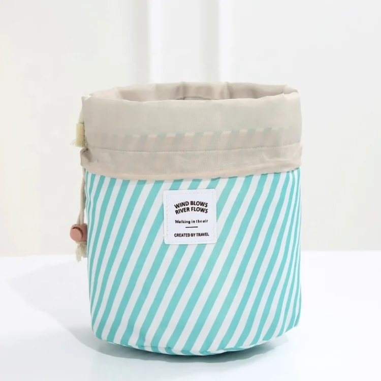 Hot Sale Round Waterproof Makeup Bag Travel Cosmetic bag Organizer Toiletry Makeup Bags For Women Ladies Box Neceser