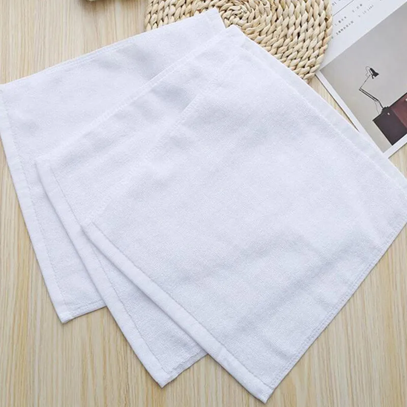Factory luxury 5 star hotel washcloth 100% Cotton White Small Square Face Towel for hotel