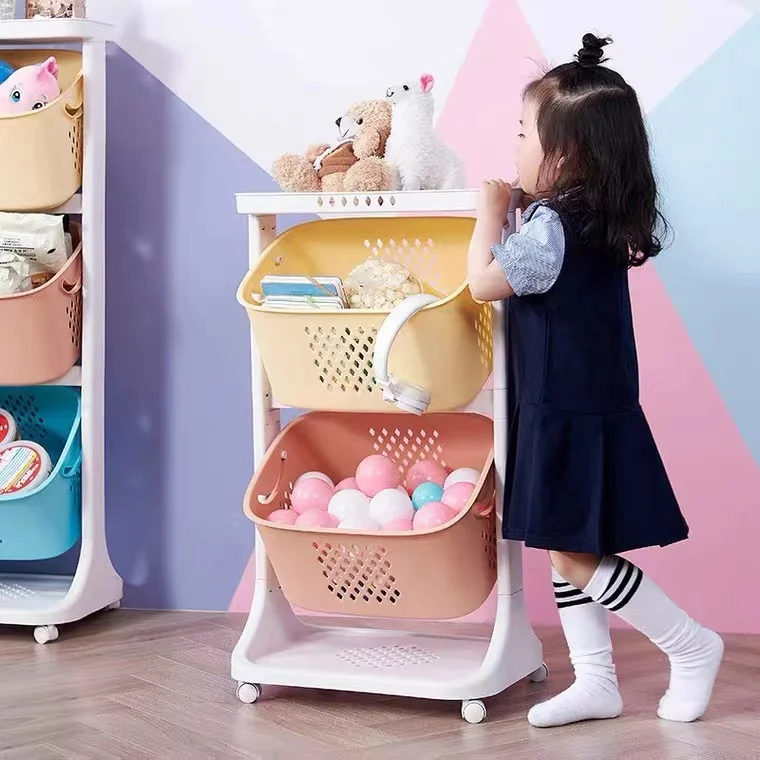 LAVINIA Multilayer PP Stackable Mesh Natural Storage Rack Fruit Storage Basket Vegetables Basket Holders for Kitchen